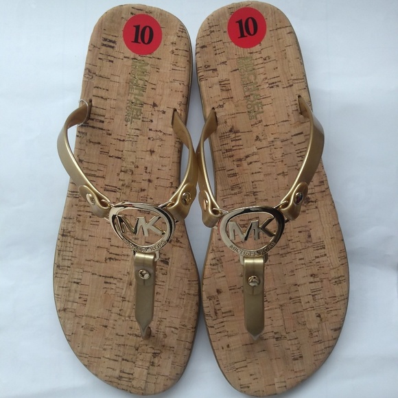 michael kors charm jelly sandals